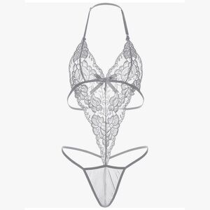 One piece white lingerie
